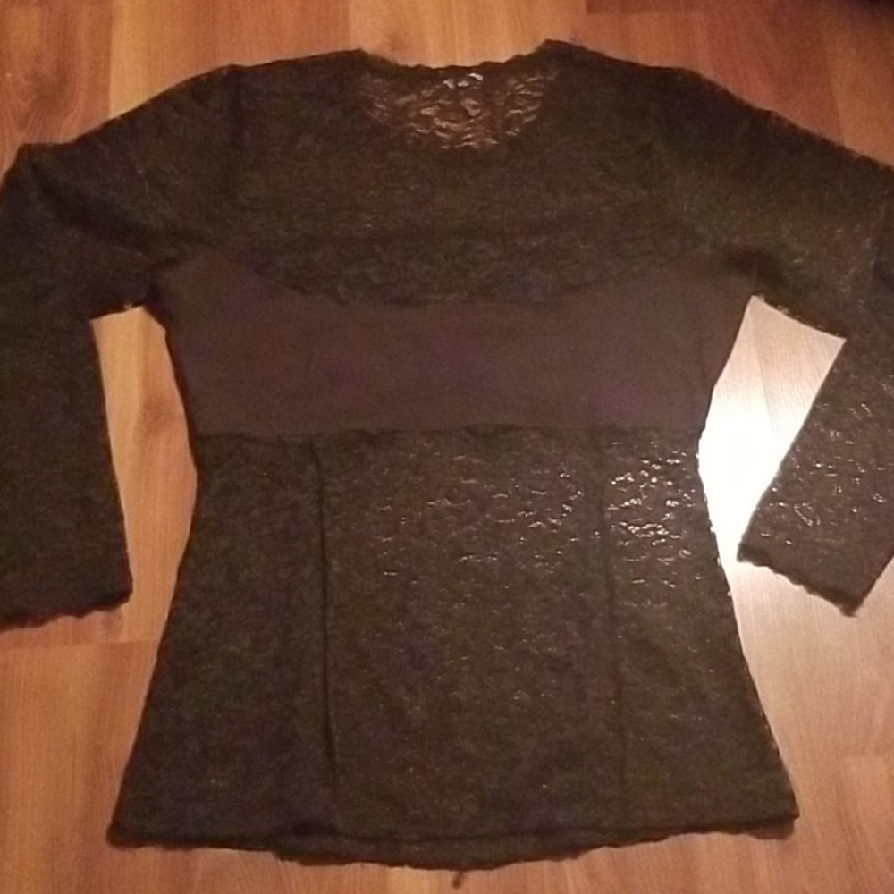 FREE PEOPLE LACE LONGSLEEVE - Picture 7 of 8